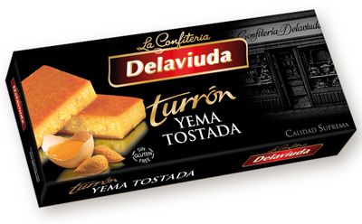 Turrón yema tostada DELAVIUDA 250 g.
