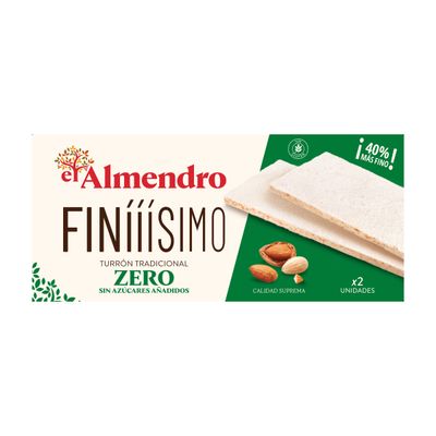 Turrón tradicional finííísimo zero EL ALMENDRO 160 g.
