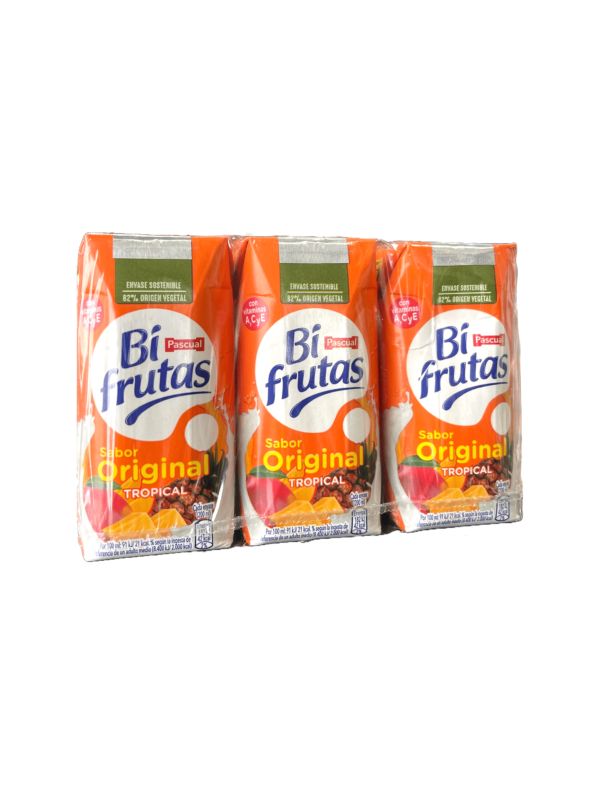 Bifrutas sabor original tropical PASCUAL 6 x 220 ml.
