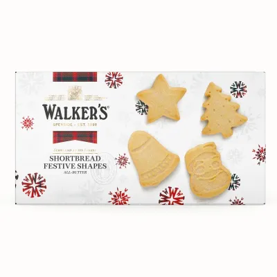 Galletas de mantequilla con formas navideñas WALKER&#39;S 260 g.