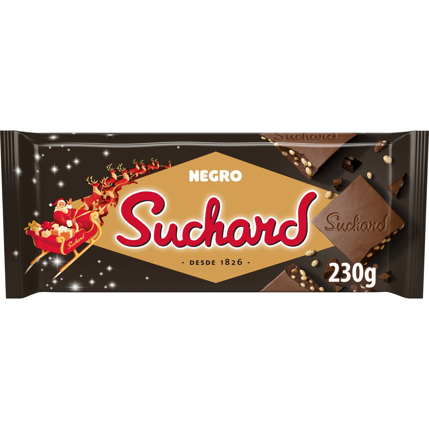 Turrón de chocolate negro SUCHARD 230 g.