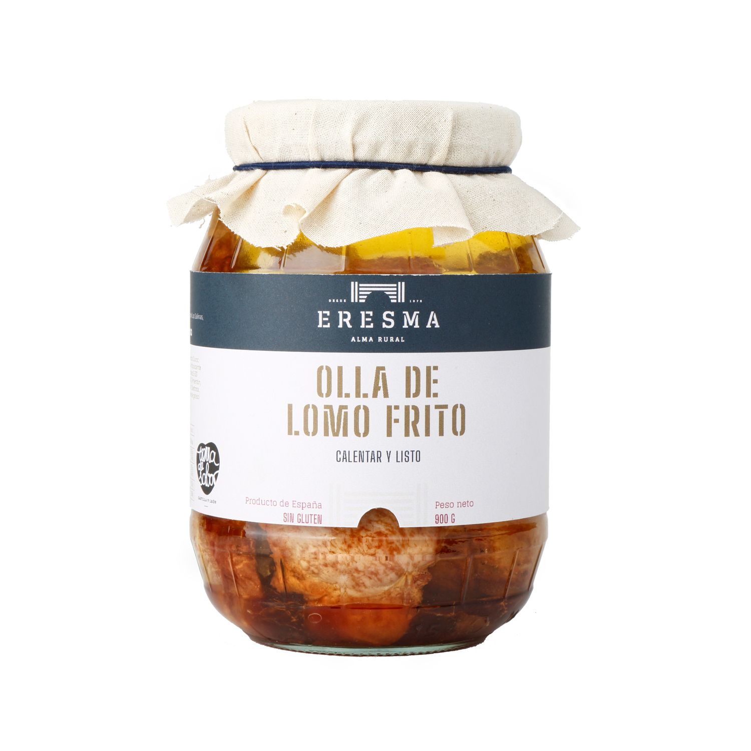 Olla de lomo frito de cerdo duroc 50% ERESMA 900 g.