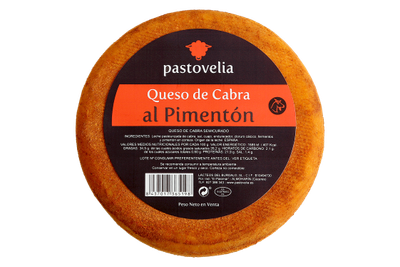 Queso de cabra al pimentón PASTOVELIA 600 g.