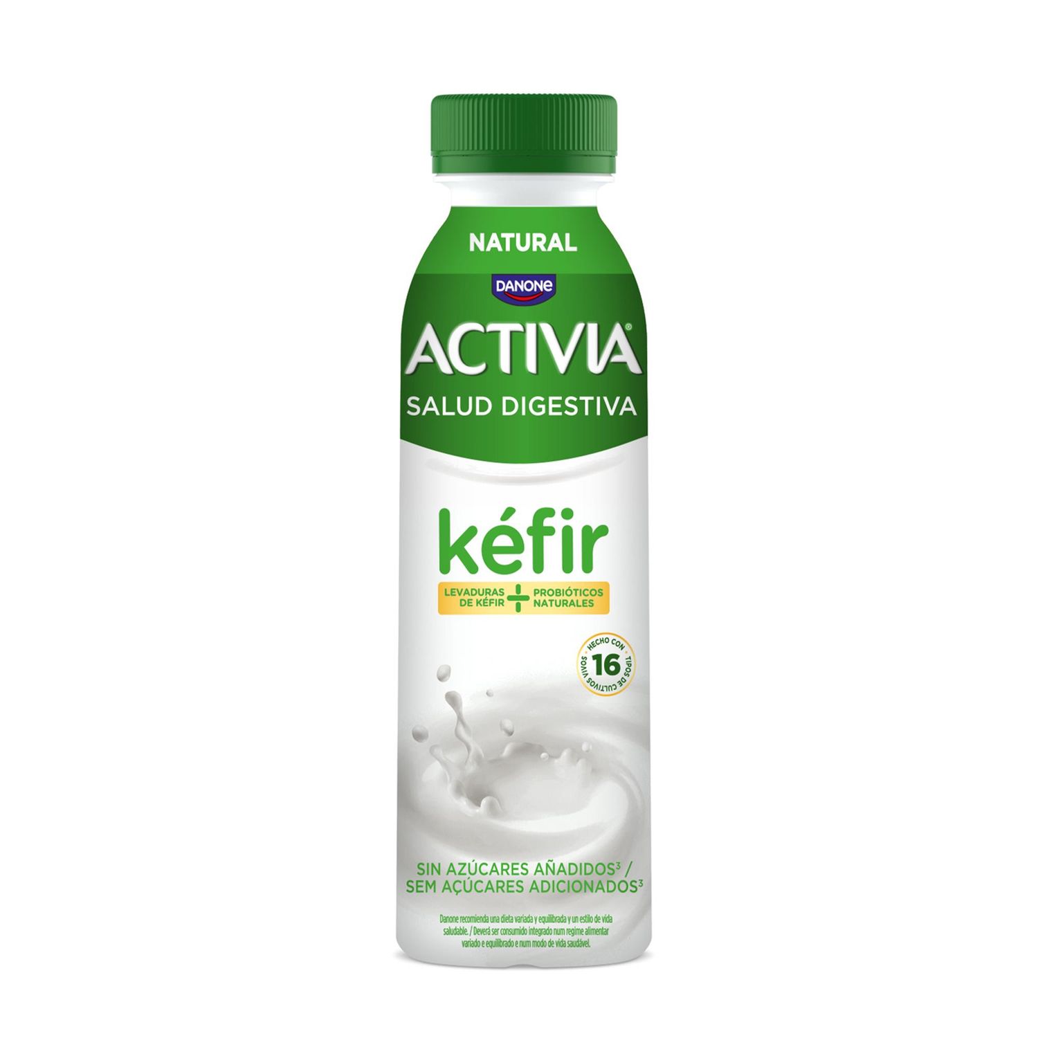 Yogur líquido kefir natural ACTIVIA de DANONE 280 g.