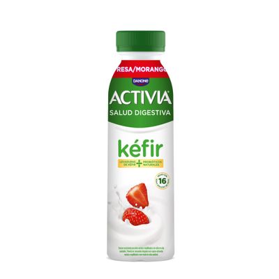 Yogur líquido kéfir fresa ACTIVIA de DANONE 280 g.