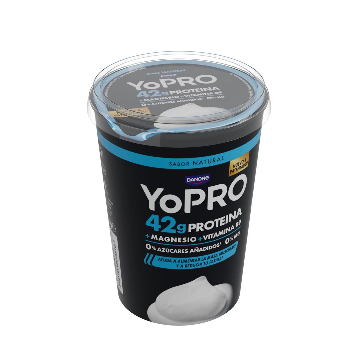 Yogur YOPRO 42 g. proteína sabor natural DANONE 450 g.