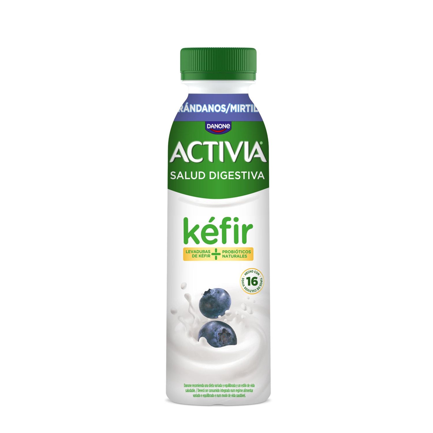 Yogur líquido kéfir arándanos ACTIVIA de DANONE 280 g.