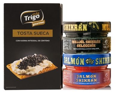 Pack Tostas suecas + Selección salmón SHIKRÁN 2x100 g.