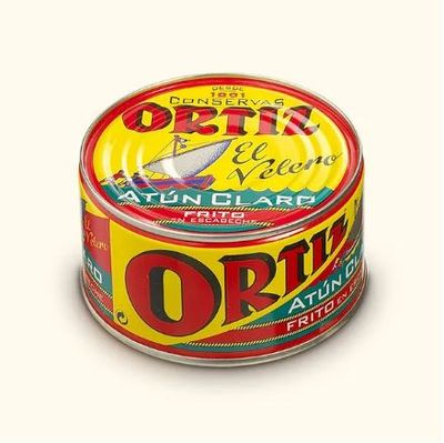 Atún claro frito en escabeche ORTIZ 345 g.