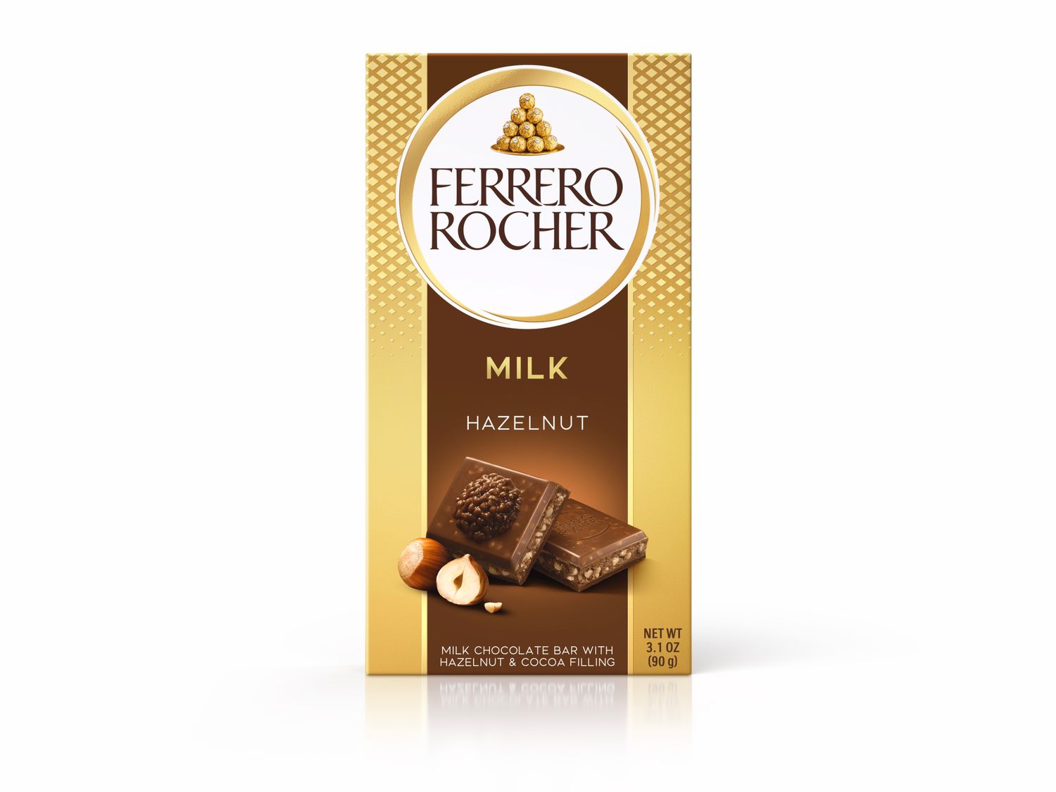 Tableta de chocolate con leche FERRERO ROCHER 90 g.