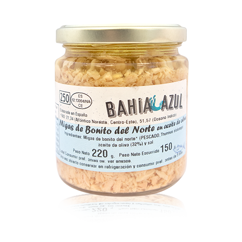 Migas de bonito del norte en aceite BAHIA AZUL 400 g.
