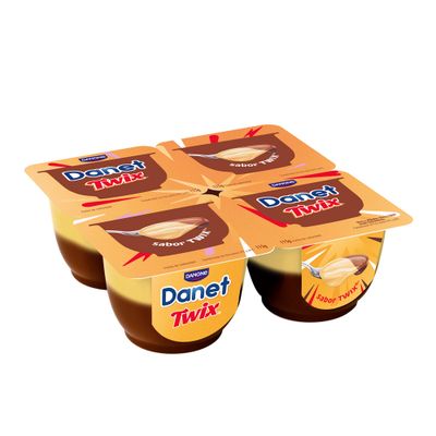 Natillas sabor twix DANET de DANONE 4 x 115 g.