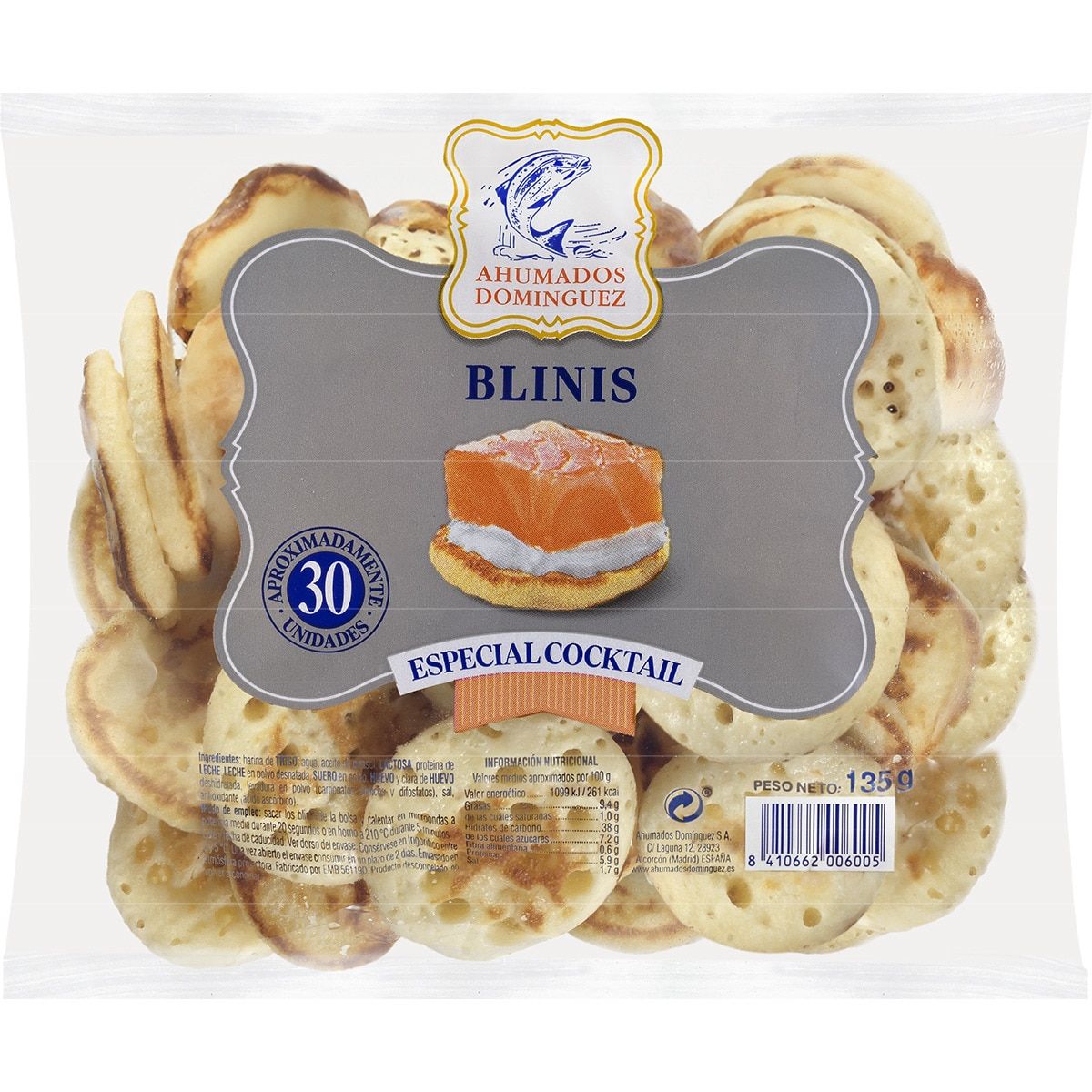 Blinis AHUMADOS DOMINGUEZ 135 g.