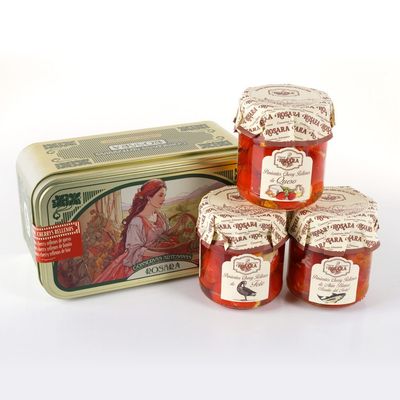 Caja pimientos cherrys rellenos CONSERVAS ROSARA