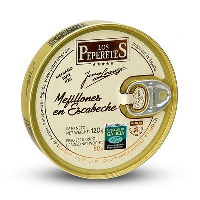 Mejillones en escabeche LOS PEPERETES 120 g.