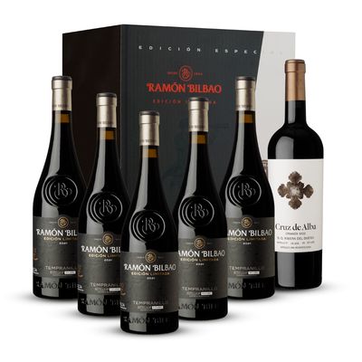 Pack RAMON BILBAO Edición Limitada 5 Botellas + 1 Botella de Regalo