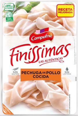 Finissimas de pechuga de pollo cocida CAMPOFRÍO 110 g.