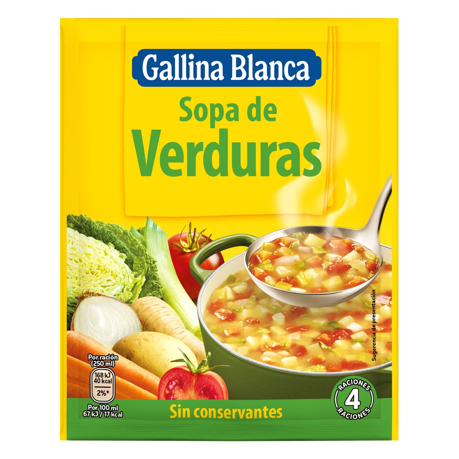 Sopa de verduras GALLINA BLANCA 51 g.