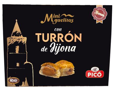 Mini miguelitos con turrón de Jijona RUIZ 200 g.