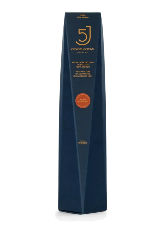 1/2 Lomo 100% ibérico de bellota 5 JOTAS (en canister) 500 g. aprox.