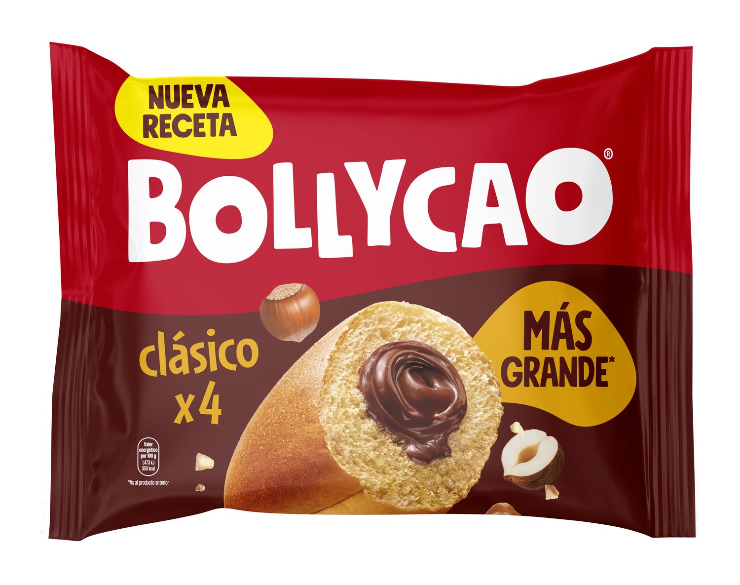 Bollycao clásico nueva receta BIMBO x 4 228 g.