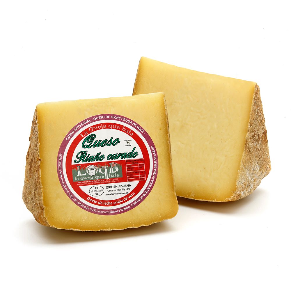 Queso curado de leche cruda de vaca LA OVEJA QUE BALA