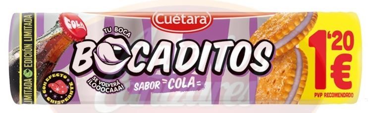 Bocaditos sabor cola CUÉTARA 150 g.