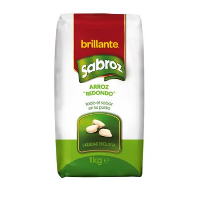 Arroz redondo sabroz BRILLANTE 1 Kg.