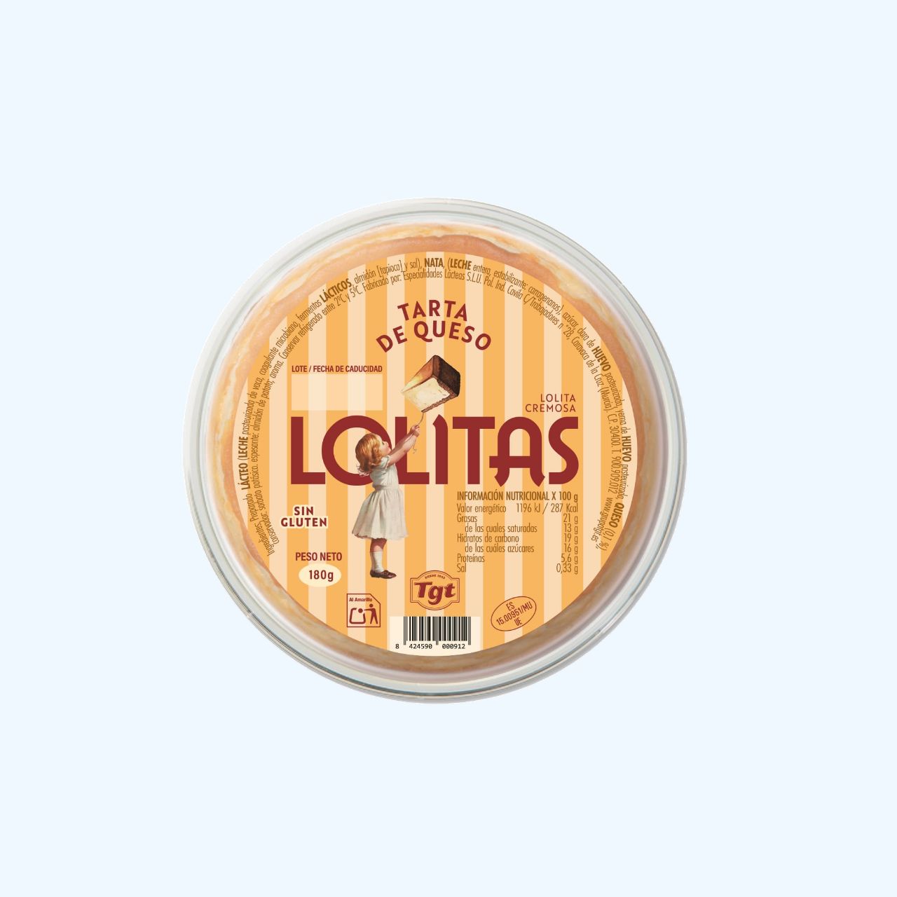 Tarta de queso LOLITAS 180 g.