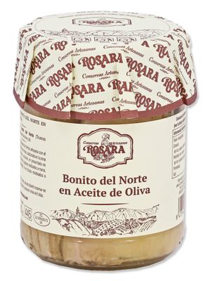 Bonito del Norte en aceite de oliva ROSARA 445 ml.