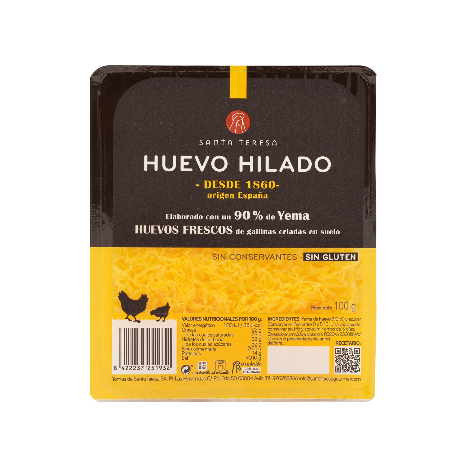 Huevo hilado SANTA TERESA 100 g.