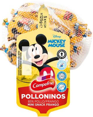 Mini snack Polloninos CAMPOFRÍO 125 g.