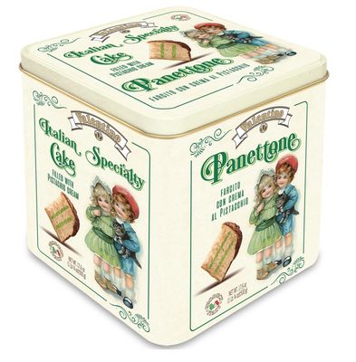 Panettone relleno con crema de pistacho VALENTINO 500 g.