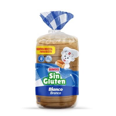 Pan de molde blanco sin gluten BIMBO 375 g.