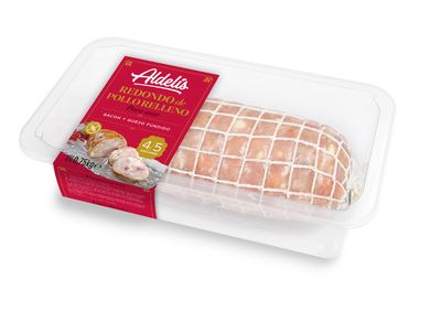 Redondo de pollo relleno para asar ALDELIS 4/5 rac. 750 g.