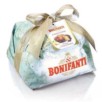 Panettone de pera y chocolate BONIFANTI 1000 g.