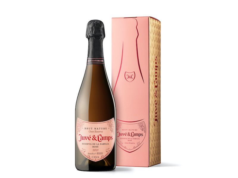Cava reserva de la familia rose brut nature JUVE &amp; CAMPS 75 cl.