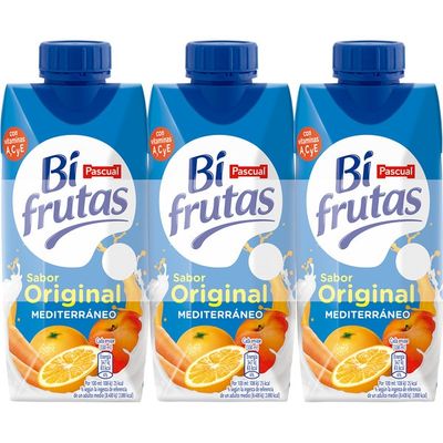 BIFRUTAS sabor original mediterráneo PASCUAL pack 3