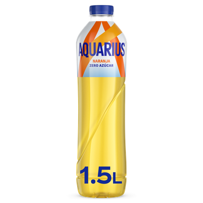 Botella de naranja zero azúcar AQUARIUS 1.5 litros