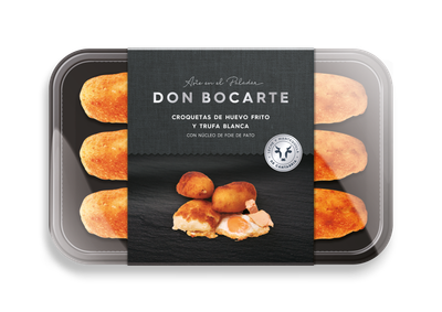 Croquetas de huevo frito y trufa blanca DON BOCARTE 250 g.