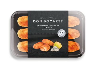 Croquetas de cabrales D.O. con higos DON BOCARTE 250 g.