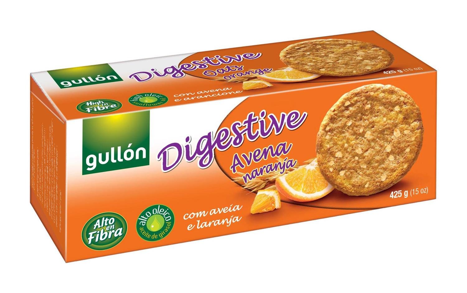 Galletas Digestive Avena Naranja Gullón