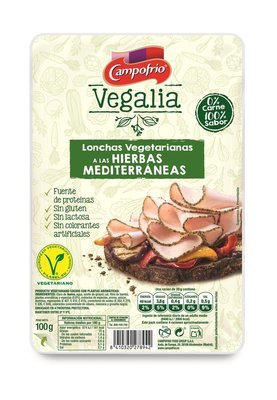 Lonchas vegetarianas a las hierbas mediterráneas VEGALIA de CAMPOFRÍO.