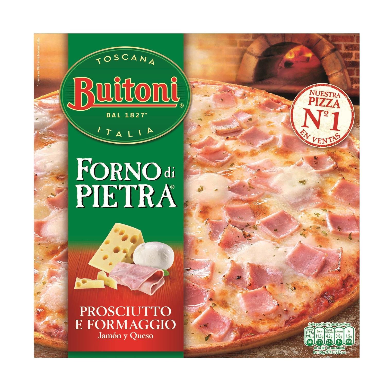 Pizza Forno Di Pietra jamón y queso