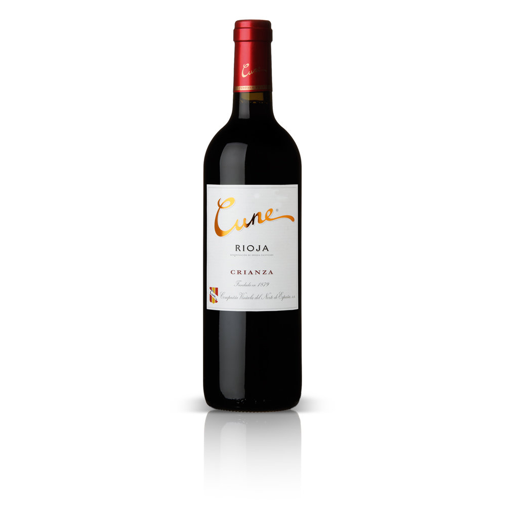 Vino tinto crianza D.O. Rioja CUNE, 75 cl.