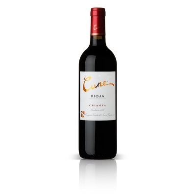 Vino tinto crianza D.O. Rioja CUNE, 75 cl.
