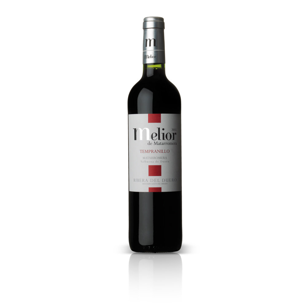 Vino tinto tempranillo con 6 meses de barrica D.O. Ribera de Duero, MELIOR DE MATARROMERA, 75 cl.