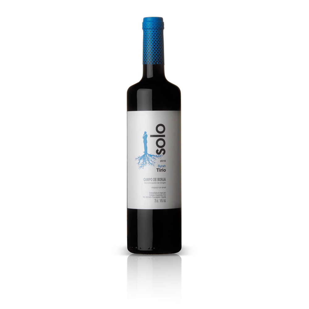 Tinto SOLO SYRAH TIRIO. D.O. Campo de Borja, 75 cl.