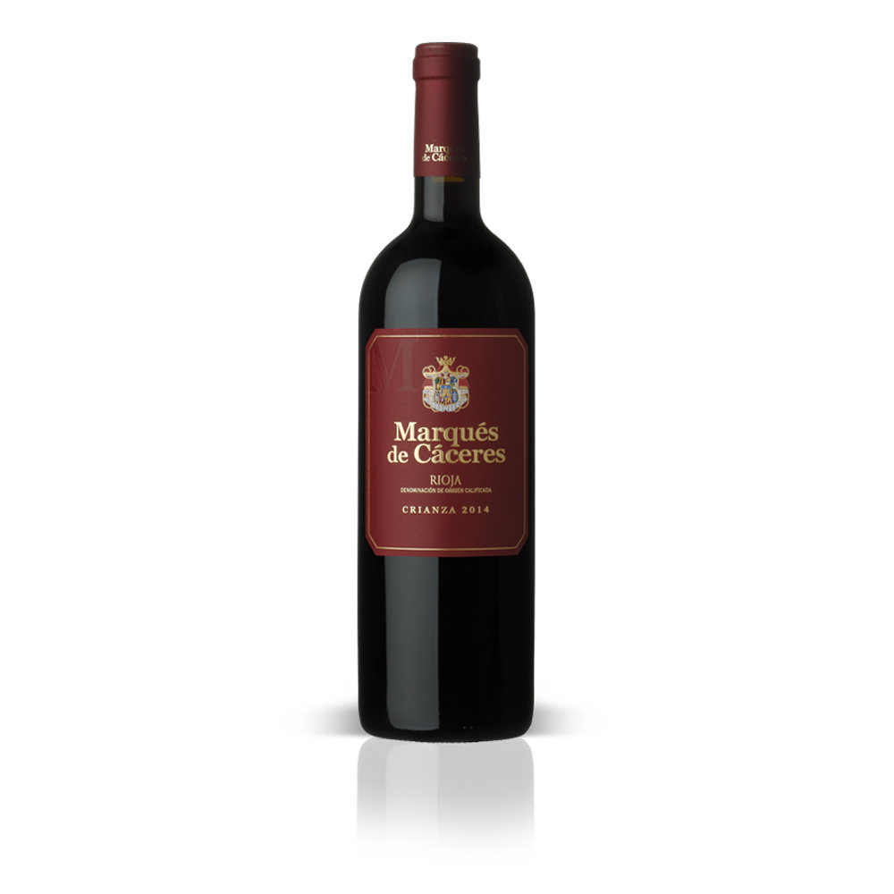 Vino tinto crianza D.O. Rioja MARQUÉS DE CÁCERES, 75 cl.