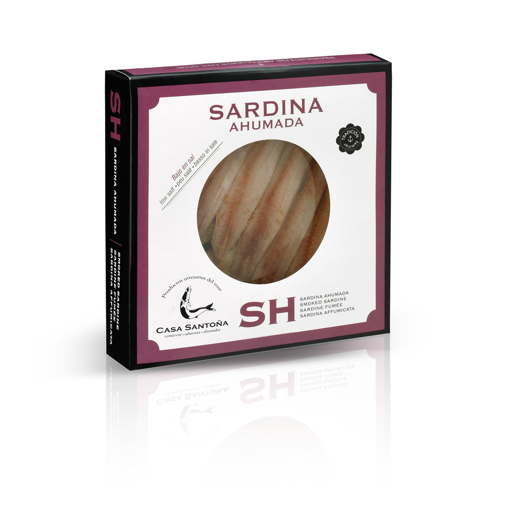 Sardina ahumada de Santoña CASA SANTOÑA (12 lomos).